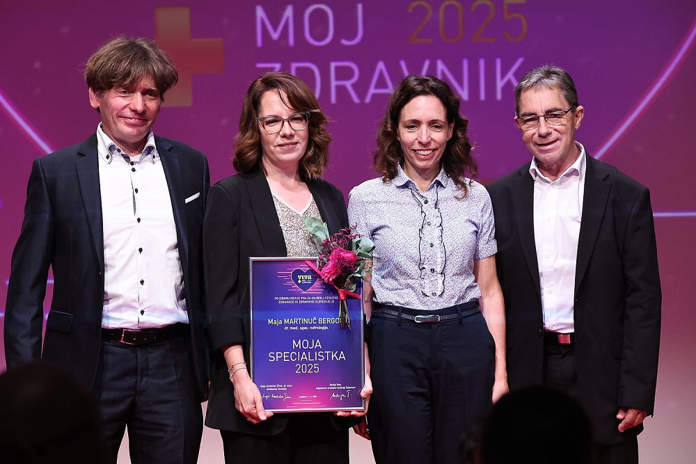 ZDRAVNICA MAJA MARTINUČ BERGOČ IZ DIALIZNEGA CENTRA KOBARID JE PREJELA NAZIV MOJA SPECIALISTKA 2025 – iskrene čestitke njej in celotni ekipi.