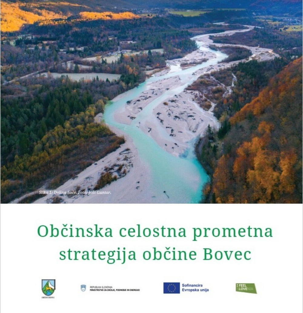 OBČINA BOVEC JE USPEŠNO ZAKLJUČILA PRIPRAVO OBČINSKE CELOSTNE PROMETNE STRATEGIJE (OCPS), ki predstavlja pomemben korak k celovitemu in trajnostnemu prometnemu razvoju občine.